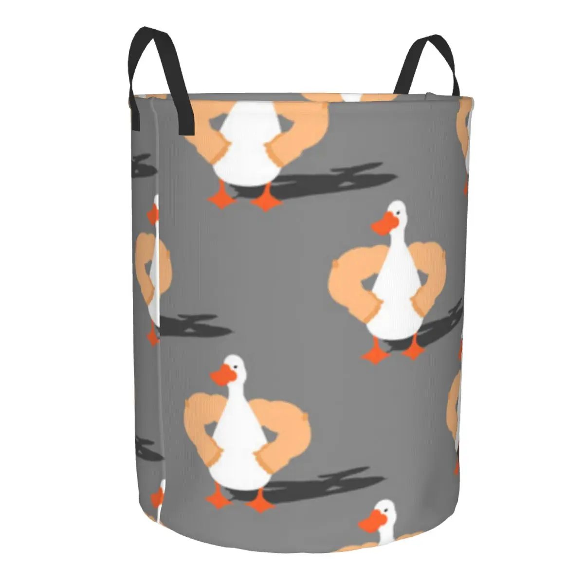 Strong Goose Pattern Waterproof Storage Bag Household Dirty Laundry Basket Folding Bucket Clothes Organizer