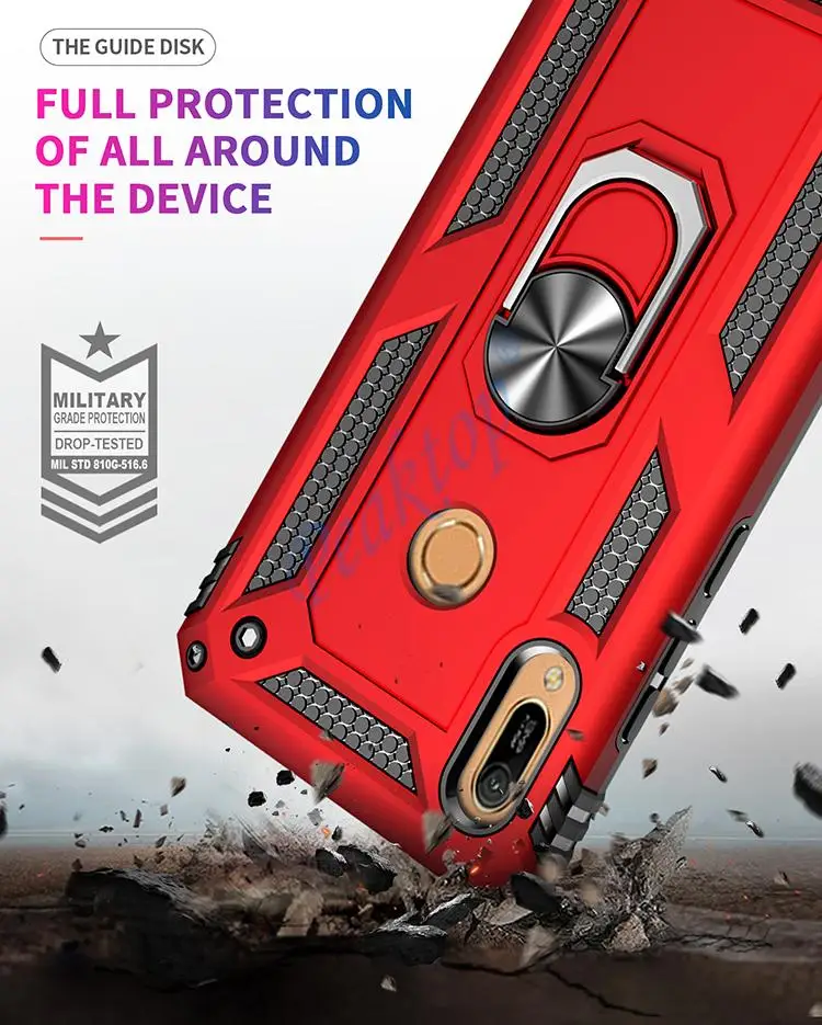 Armor Shockproof Case For Huawei Y9 Y5 2019 Y6 Y7 Y9S P30 Pro P20 P40 Honor 10 Lite 8A 8S 9X 20S 9C 9S 20 P Smart Z Bumper Cover image 5