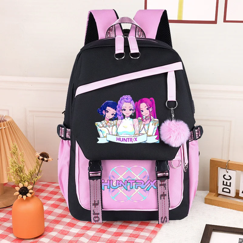 

Kpop Demon Hunters студенческие рюкзаки для мальчиков и девочек модный портативный школьный рюкзак Rumi Mira Zoey рюкзак обратно в школу вечерние подарки