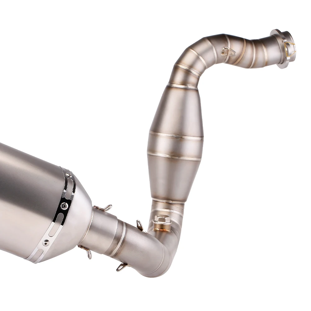 

Надевается для BMW G310GS G310R G310 2017-2024, выхлопная система мотоцикла, коллектор побега, средняя соединительная труба из титанового сплава