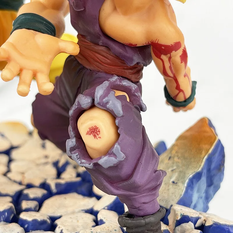 16cm Anime Dragon Ball Z Figure Son Goku Son Gohan Anime Model Gift Action Figure Father And Son Shock Wave Toys Birthday Gifts