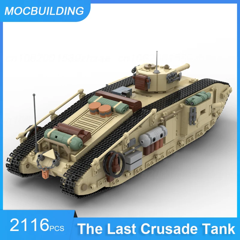 MOC Building Blocks The Last Crusade Tank Model DIY Assemble Bricks Military Educational Creative Collection Toys Gifts 2116PCS