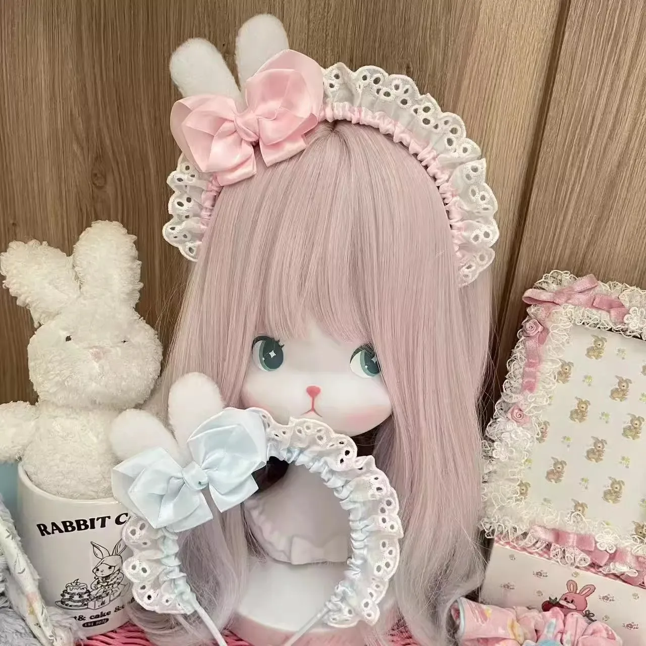 

4PCS Japanese Lolita headband, retro cosplay, maid outfit, cute Lolita headband, bow headband, headwear