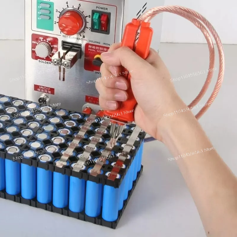 Single Handheld Integrated Pen Elastic Balanced Spot Welding Handle Spot Welding Pen 18650 Battery Welding