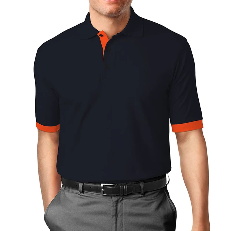 Spring Summer Men Trending Fashion Short Sleeve Business Casual Polo Shirt .