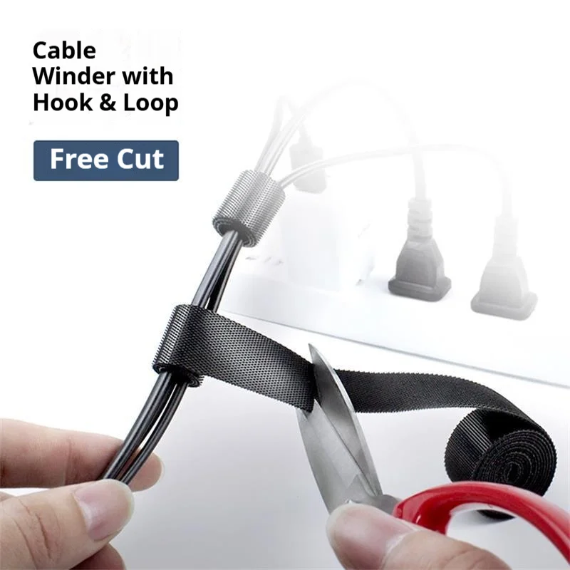 Generic Cable Straps Nylon Reusable Custom Cut Ties For Organizing Computer Mouse Keyboard Cables Data Cables Headphones