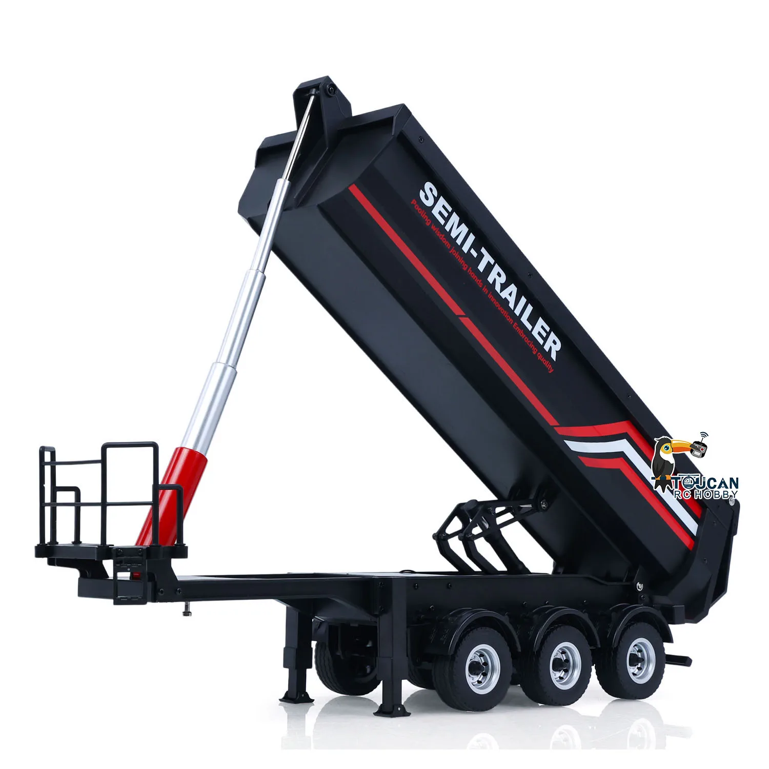 New 1/18 Huina 1509 RC Semi Dump trailer Electric Lifting for RC