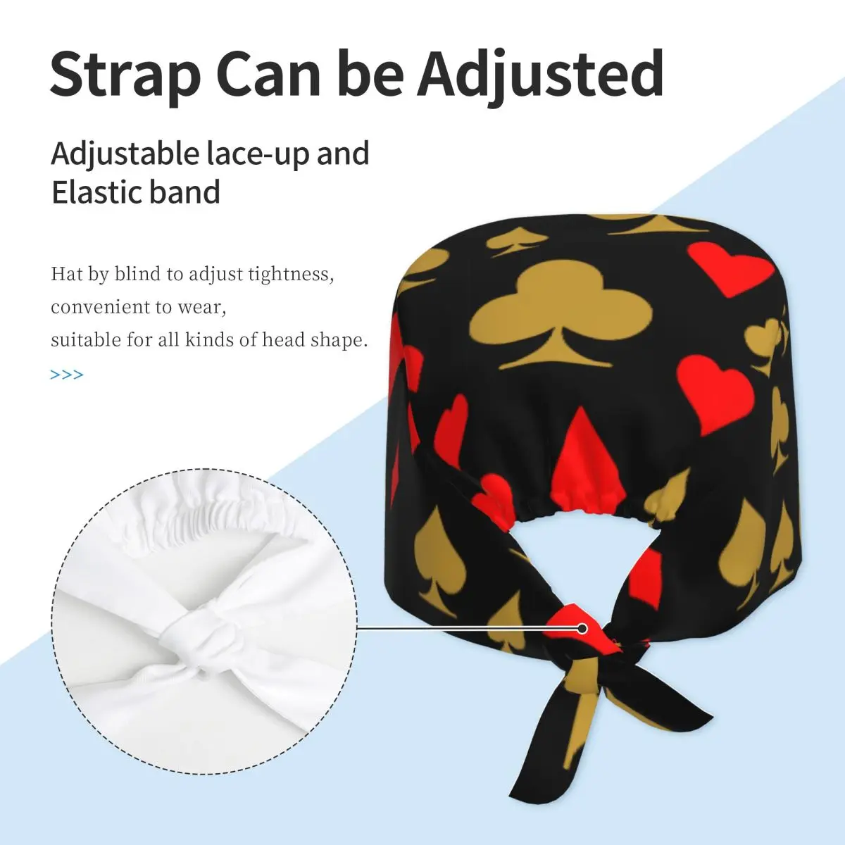 Chapeau d'infirmière médicale, casquettes de gIslande, chapeaux d'infirmière médicale, croix de pique, coeurs de diamants, hôpital, chirurgien de soins de santé, travail dentaire
