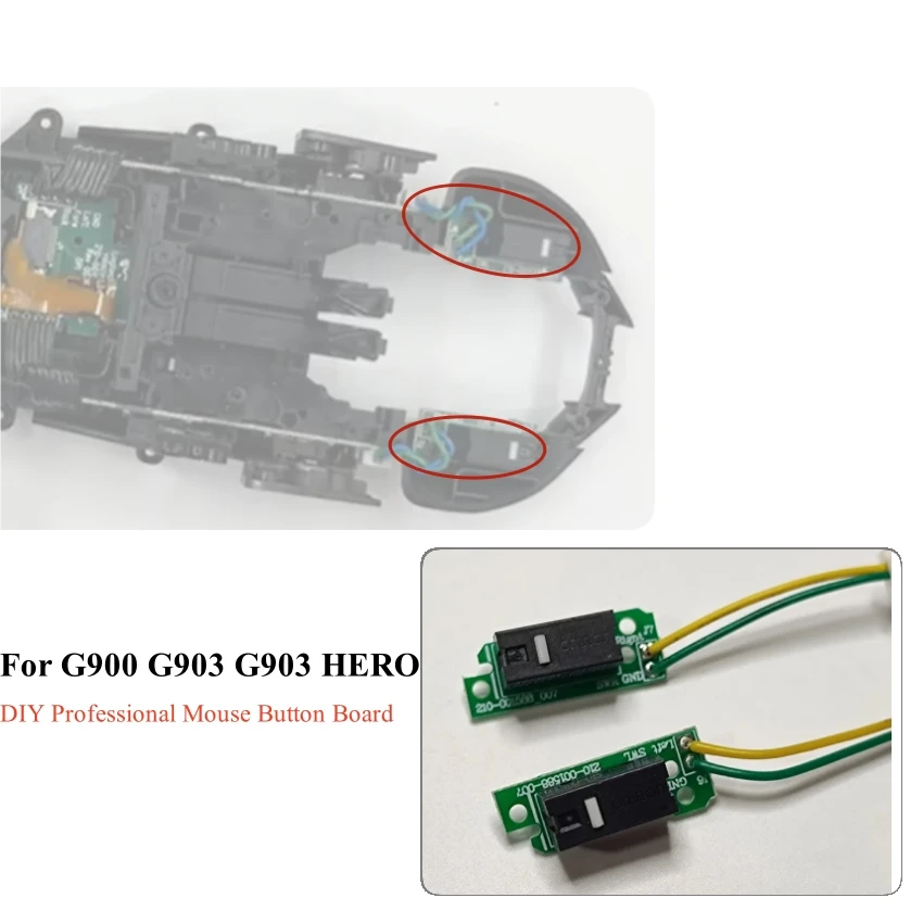 DIY Professional Mouse Button Board for G900 G903 G903 HERO Repairing Mouse Micro Switch Spare Accessories