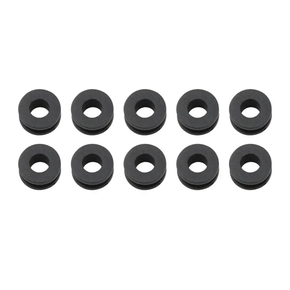 10pcs/set Lock Rings M6 Universal Motorcycle Side Cover Rubber Grommets Gasket Fairings Accessories For Honda