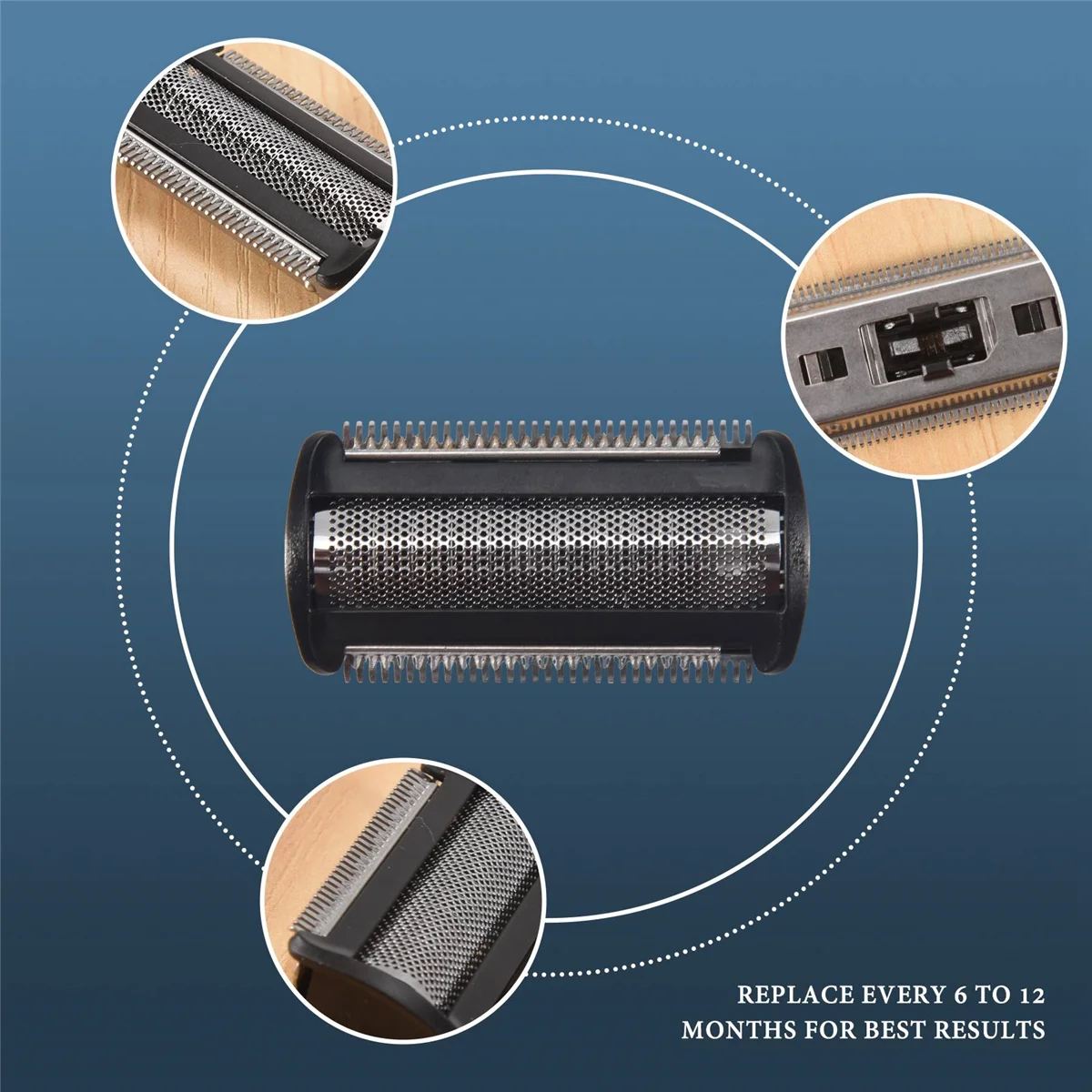 Repuesto de lámina para afeitadora, para Bodygroom BG2024, BG2036, BG3015, 3010, TT2000, TT2021, Shp9500, Ys534