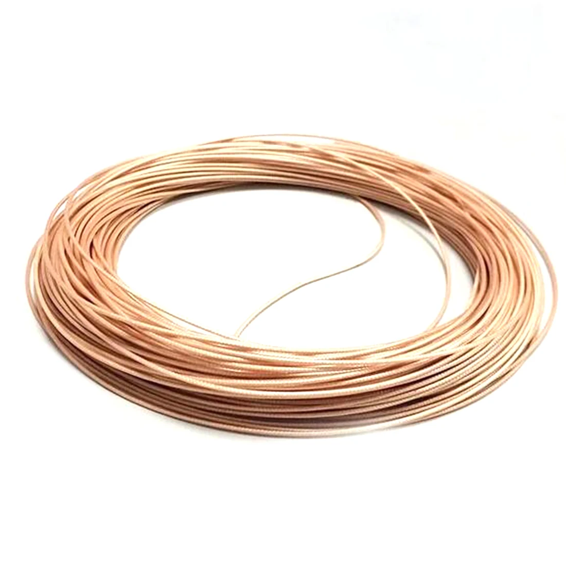 1meter RG316 RF Coaxiale Kabel Hoge Temperatuur Bruin Transparante OD 2.5mm