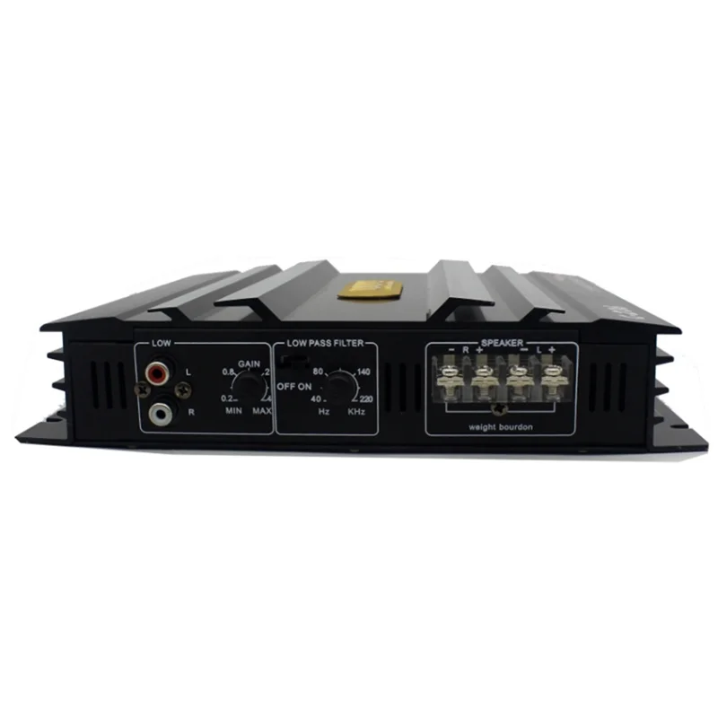 

B03B-Car Amplifer Black Aluminum Alloy High Power Audio Amplifier C-236 3800W 2 Channel For Car Subwoofer