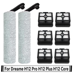 Dreame H12 Pro / H12 Plus / H12 Çekirdek Yumuşak Fırça Yedek Parça Islak Kuru Elektrikli Süpürge Rulo Hepa Filtre Aksesuarları