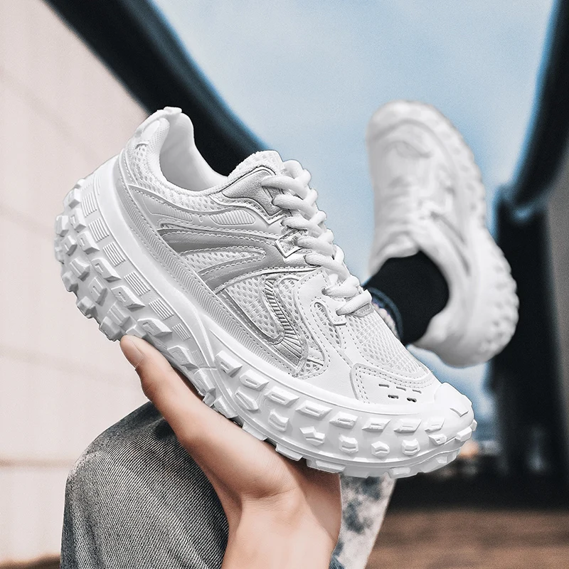Original Men's Mesh Thick-soled Tire Shoes Casual Sports Shoes Wear-resistant Lightweight Comfortable Breathable Fashion Trend