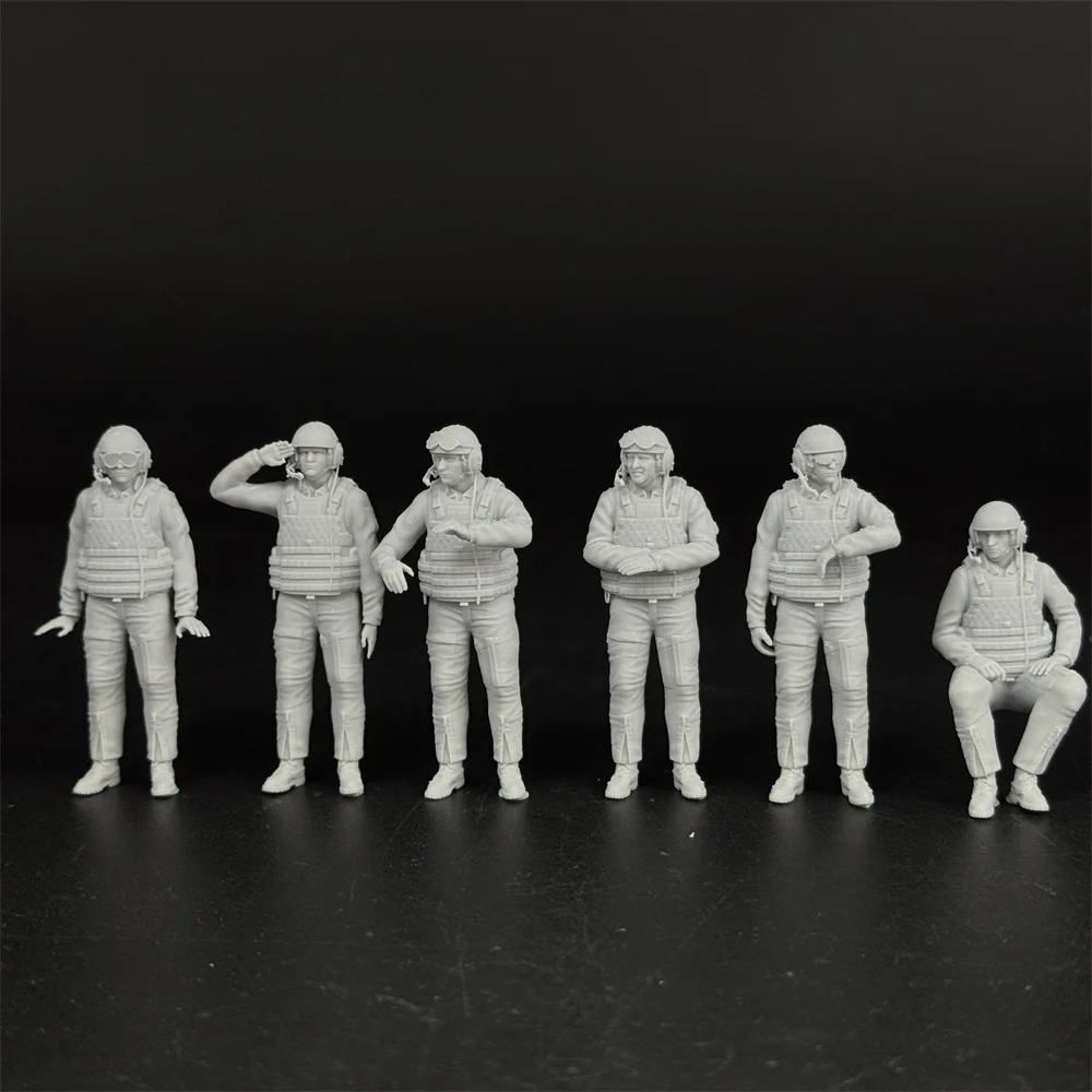 1/35 مقياس أبرامز العسكرية الحديثة طاقم دبابة الولايات المتحدة أرقام الراتنج أطقم منمذجة الحرب المصغرة #3