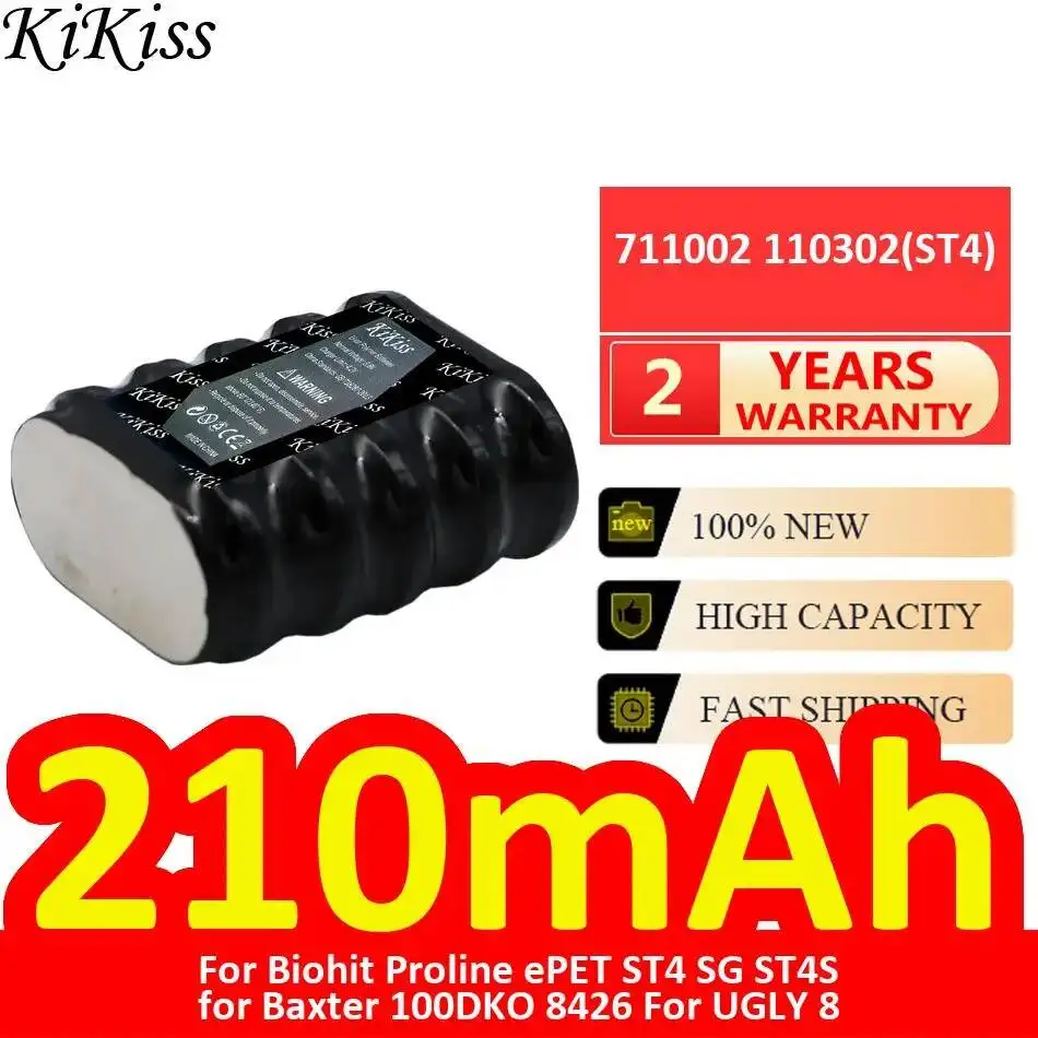 Medical Battery 711002 110302 ST4 210mAh For Biohit Proline Epet ST4 SG ST4S For Baxter 100DKO 8426 For Ugly 8
