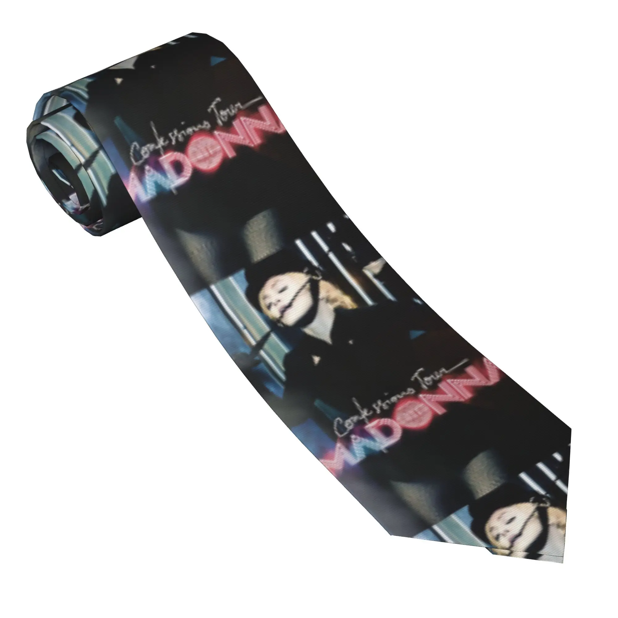 Madonnas Confessions II 2026 Tie  Daily Wear Neck Ties Kawaii Funny Neck Tie For Men Custom DIY Collar Tie Necktie Gift