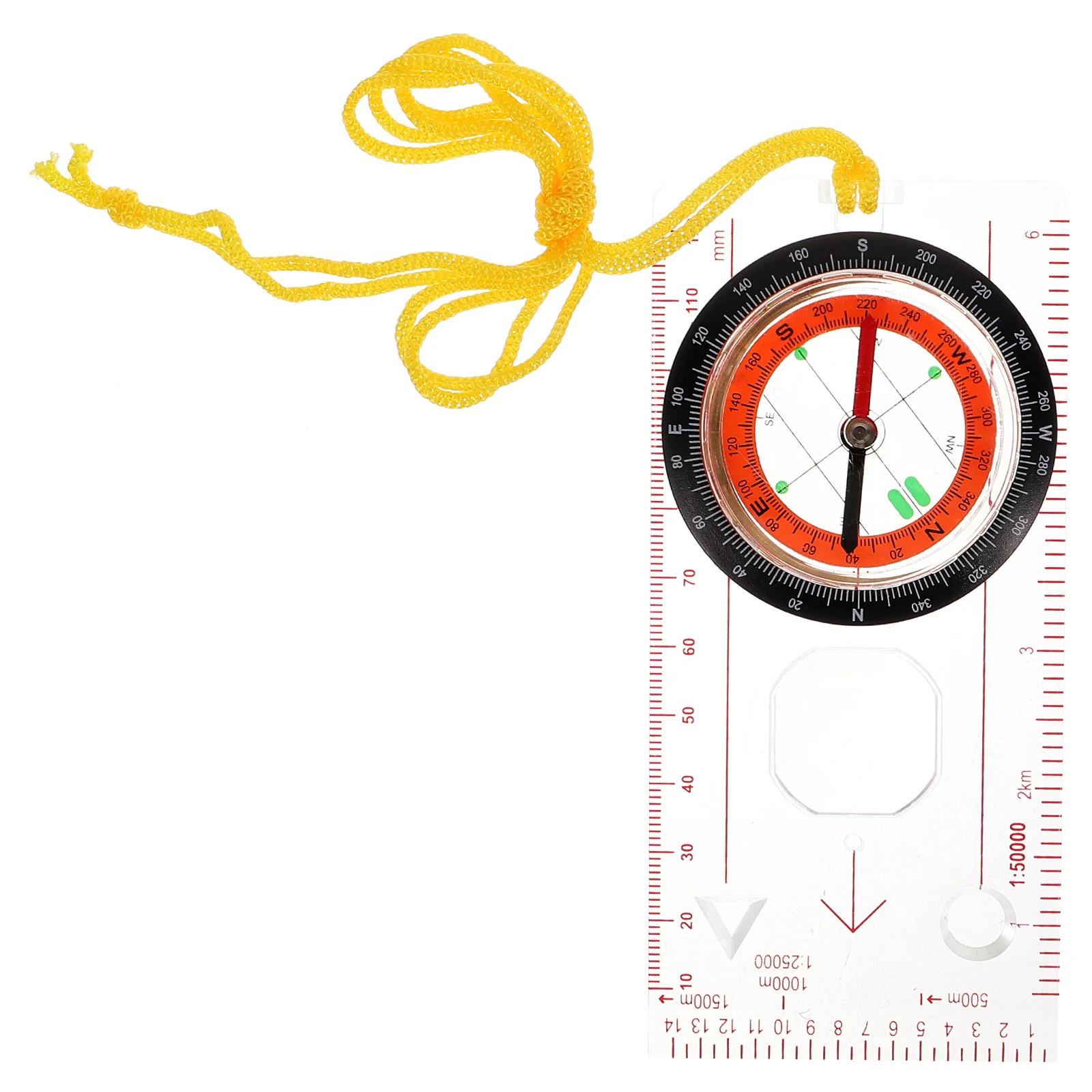 

Multifunction Compass With Measuring Scale Durable Outdoor Navigation Tool For Hiking Survival Mapping Explorer Ruler