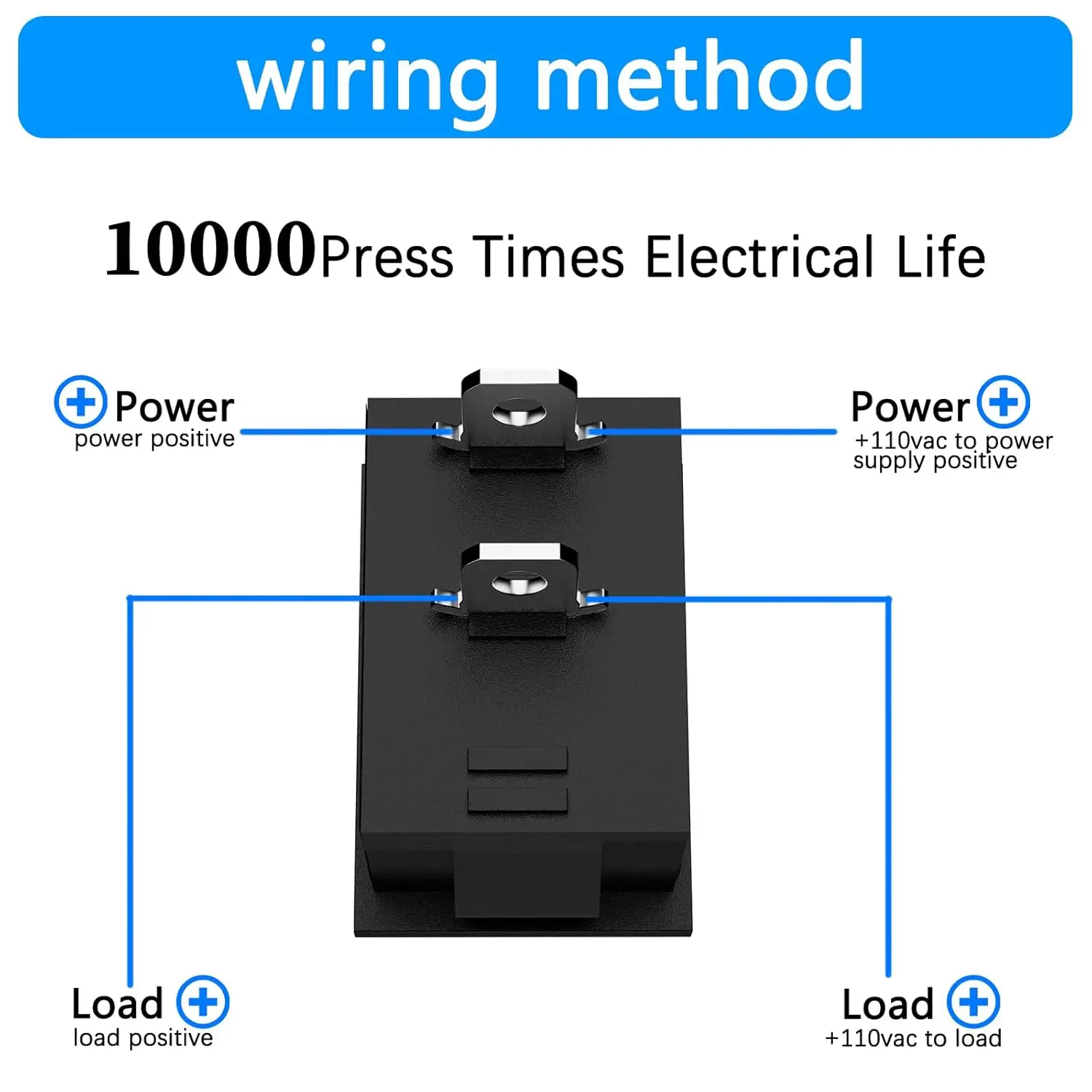 10PCS On/Off Boat Rocker Switch - 2 Pin 2 Position Snap SPST - 6A 250V AC T85-10A 125V AC 1E4 - Toggle Switch KCD1