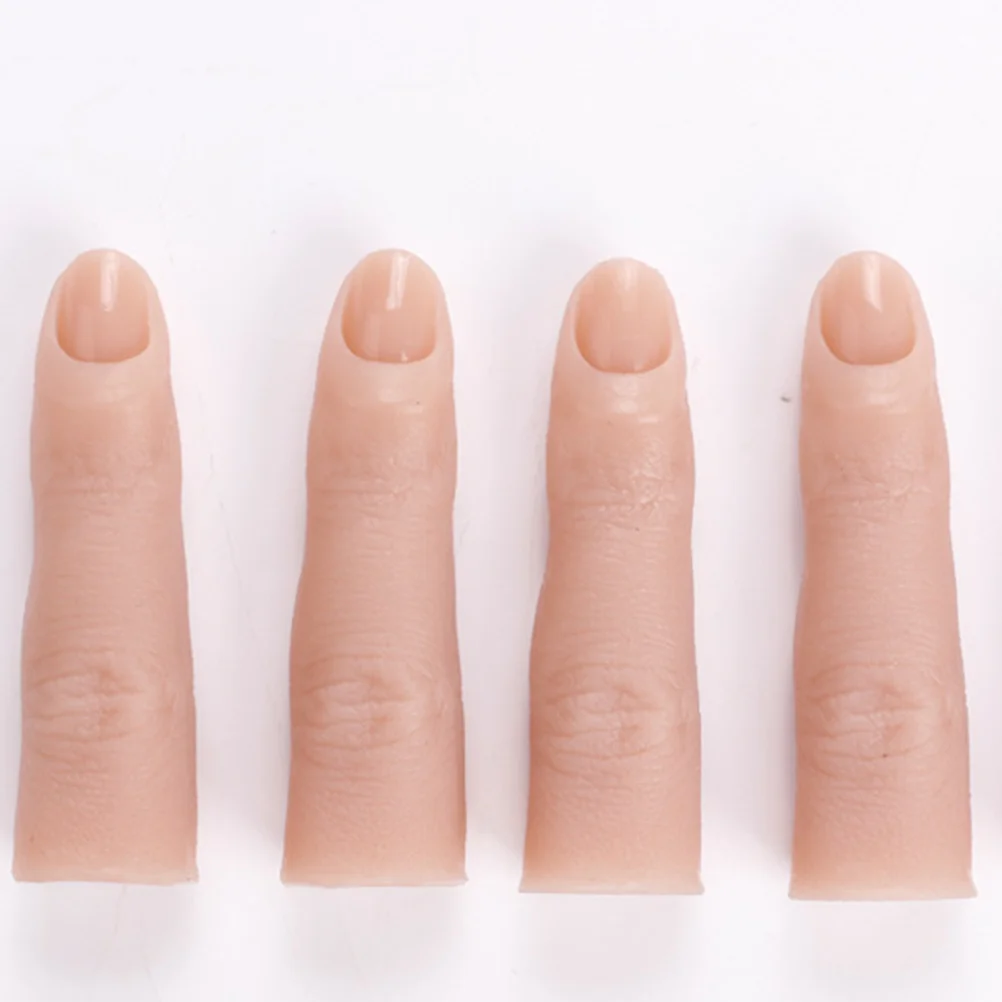 

Manicure Practice Fingers Acrylic for Nails Silicone Technician Training Supplies