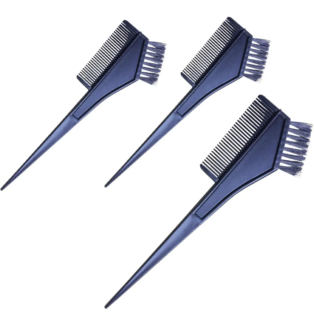 

2Pcs Hair Color Brush Dye Comb Salon Styling Tool Soft Bristles Easy Parting Sectioning Hairdressing Hair Color Brush