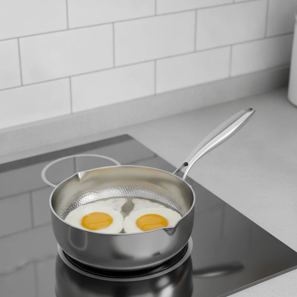 Health Titanium-coated Milk Pot Multilayer Composite Steel Scratch Resistant Noodle Pot Non-stick Cooking Pot Soup