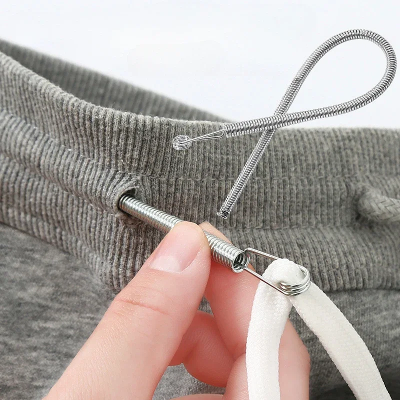 1/10pcs Elastics Threading Needles Cord Rope Threader Clip DIY Sewing Loop Hook Kit Flexible Drawstring Thread Tools Accessories