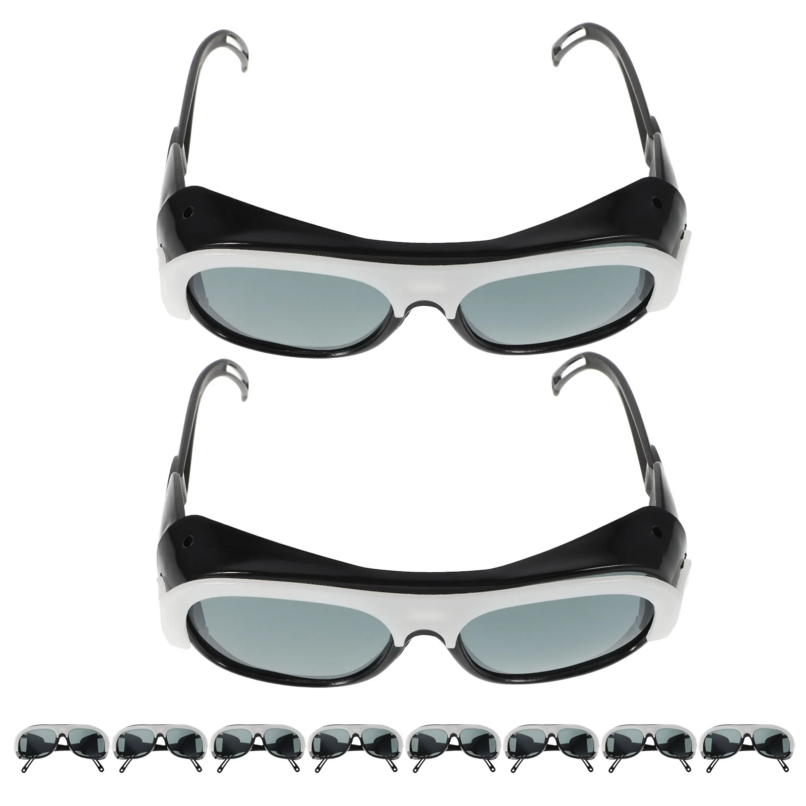 

10Pcs Welding Protective Glasses Anti-Scratch Safety Eyewear for Welders Lightweight Comfortable Mask Design Clear Lens