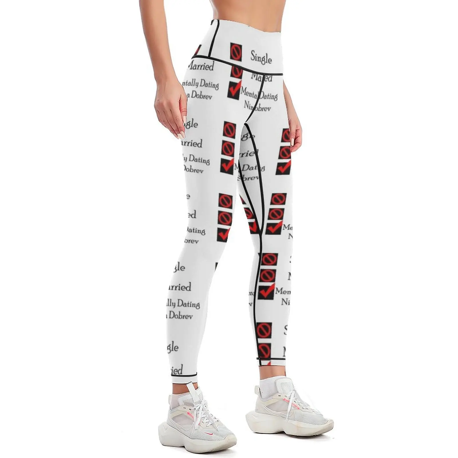 Mentally Dating Nina Dobrev Leggings Female legging pants gym pants Women's high waist Women's trousers Womens Leggings