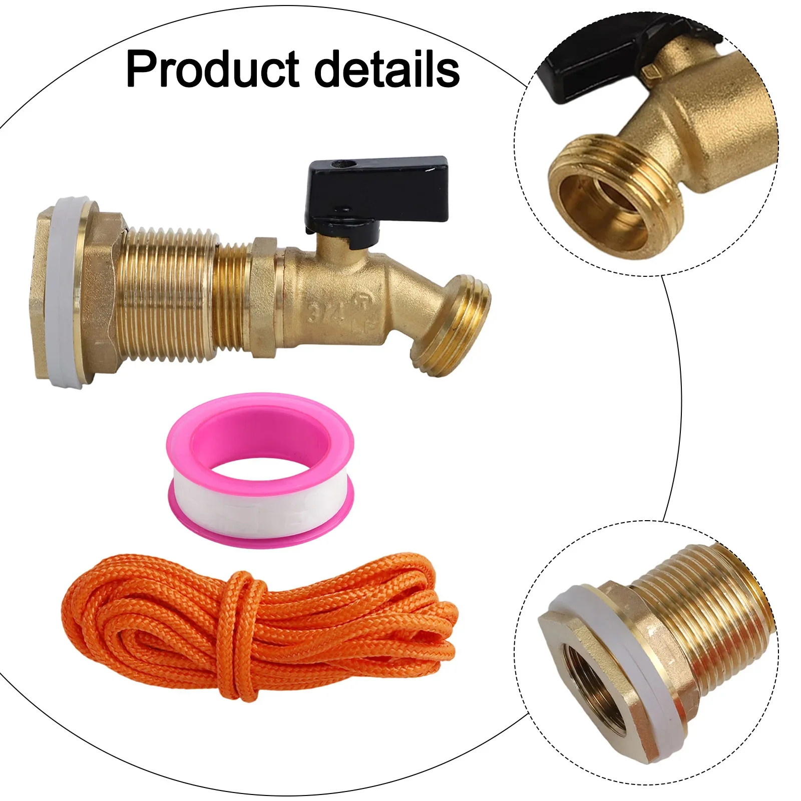 12*4*5cm Heavy Duty Spigot Versatile Compatibility Valve Connector 10mm Flow Opening Compliance With Standards