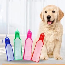 Dog Water Bottle Folding Drinker Plastic Portable Water Bottle Pets Outdoor Travel Drinking Water Feeder Bowl for Dogs
