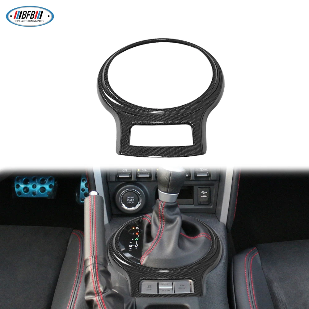 For Subaru BRZ For Toyota 86 2012-2020 Real Carbon Interior Car Central Control Gear Shift Frame Cover