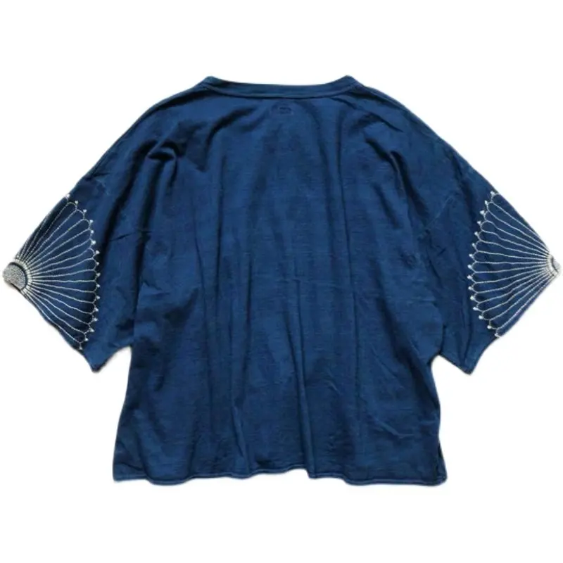 20SS KAPITAL Hirata Kazuhiro Cotton Tees Printed Pattern Men's and Women's Short Sleeve