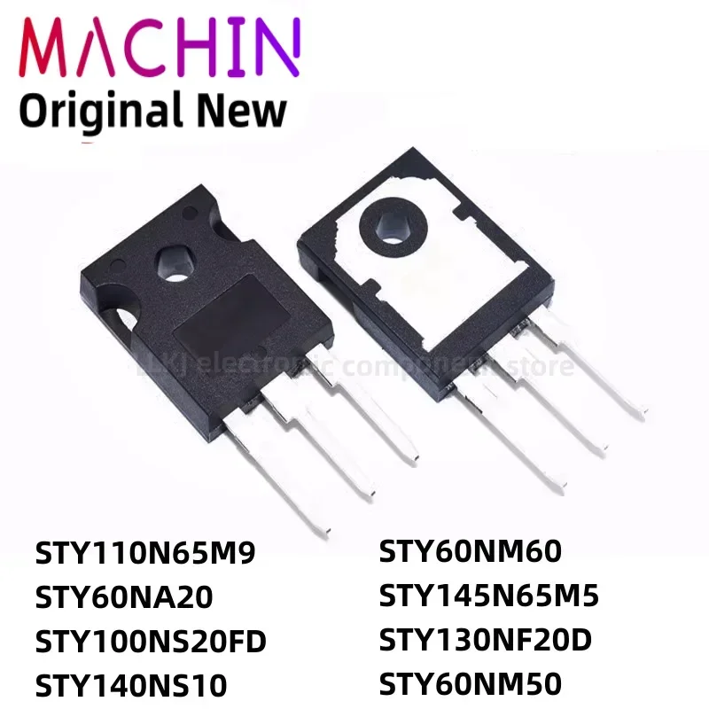 1pcs STY110N65M9 STY60NA20 STY100NS20FD STY140NS10 STY60NM60 STY145N65M5 STY130NF20D STY60NM50 TO247 MOS FET TO-247.