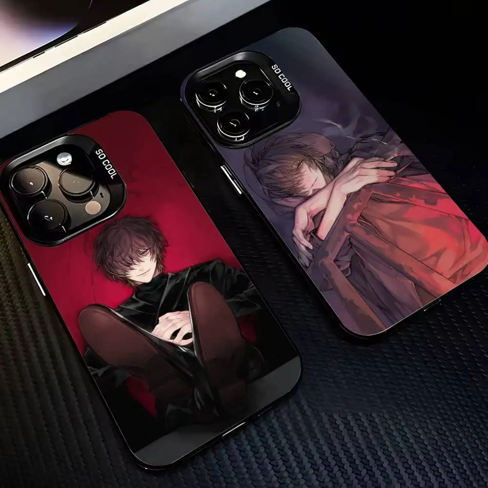 

T-Towa Slow Damage Phone Case For iPhone17,16,15,14,13,12,11,Pro,MAX Gray Matte Silicone Black Cover