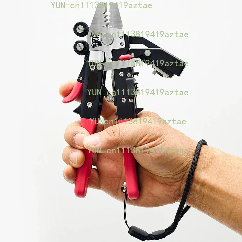 MC-16 All-in-One Fiber Stripper and Cutter, Combination Stripping and Cutting Tool, Scissors, Cleaning Pads, and One-Step Fiber
