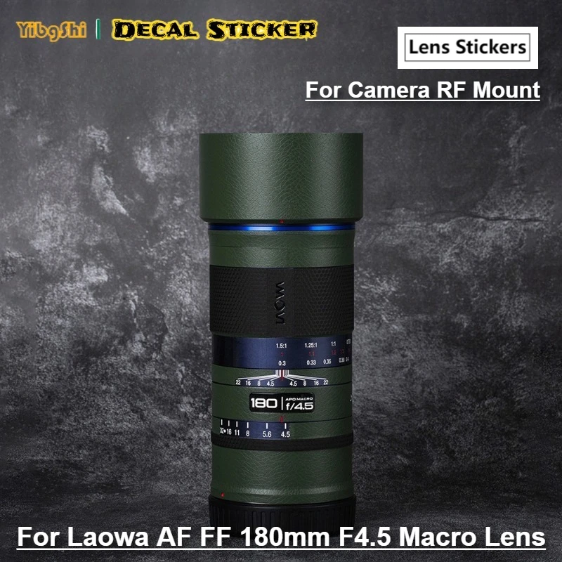 ل Laowa AF FF 180 مللي متر F4.5 ماكرو للكاميرا RF جبل عدسة ملصق مائي الجلد عدسة الفينيل التفاف فيلم معطف 180 4.5 #2