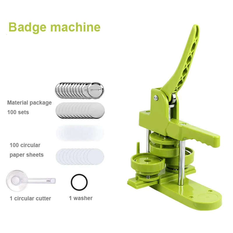 Badge Button Maker Machine Pin Brooches Press Making Tool Magnet Bottle Opener/Corsage Circle Cutter DIY Home Hand Tools