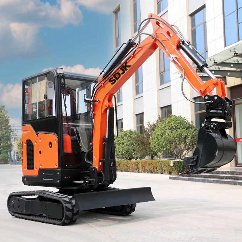 Factory Price 2.5 Ton Farm Excavators Mini Digger Customize Multifunctional Mini Escavatore With Attachment Customizable