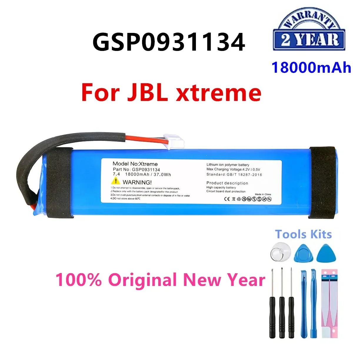 

Original GSP0931134 18000mAh For JBL xtreme1 extreme Xtreme 1 Bluetooth Wireless Speaker Replacement Battery+Tools .