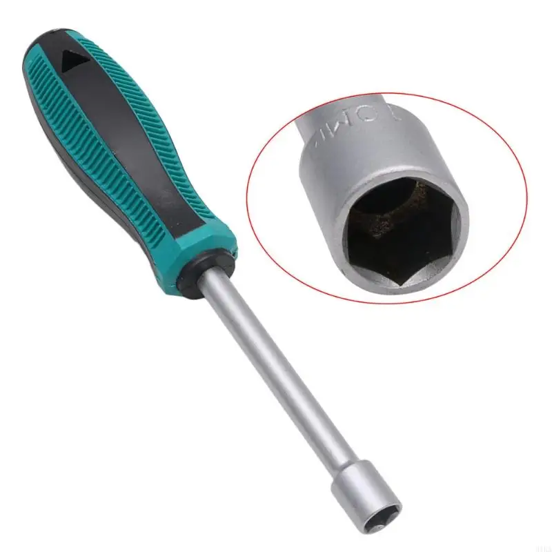 

31KA Home Decoration 10mm Nutdriver Tool Metal Driver Wrenches Screwdriver