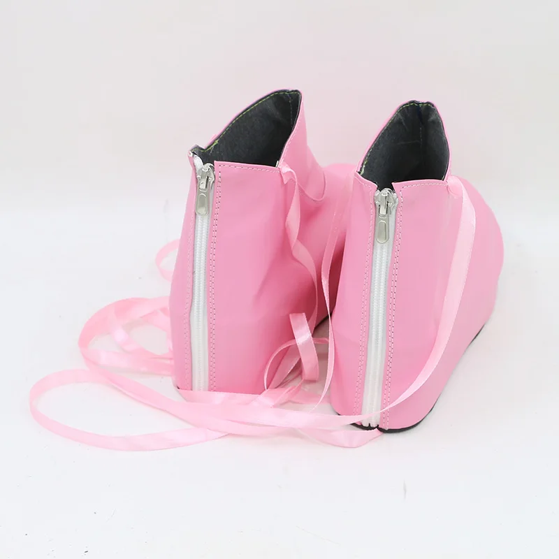 Akame Ga Kill Cosplay nuit Raid Mine rose chaussures bottes Halloween carnaval pour femmes chaussures de fête sur mesure