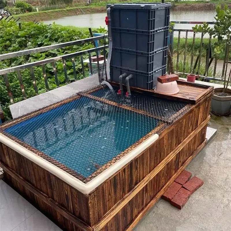 Waterproof cloth Fish pond landscaping Solid wood swimming canvas Mobile balcony Anti-corrosion Outdoor box Ground tank Flower b