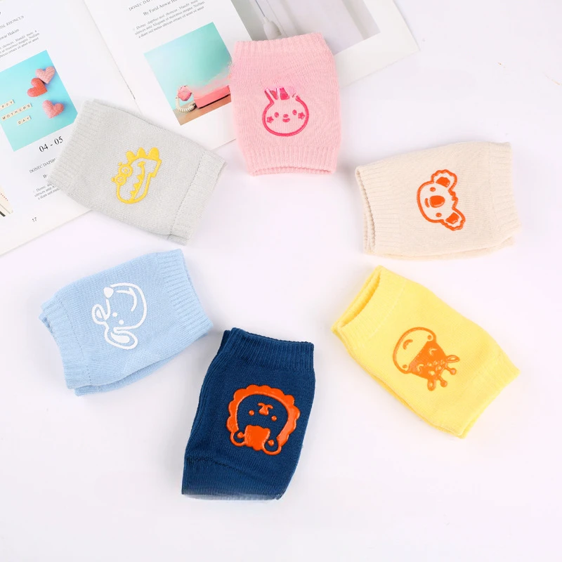 Baby Knee Pad Kids Safety Crawling Elbow Pads Baby Non-slip Kneepad Infants Anti-fall Protector Safety Leg Warmer Cartoon view 3