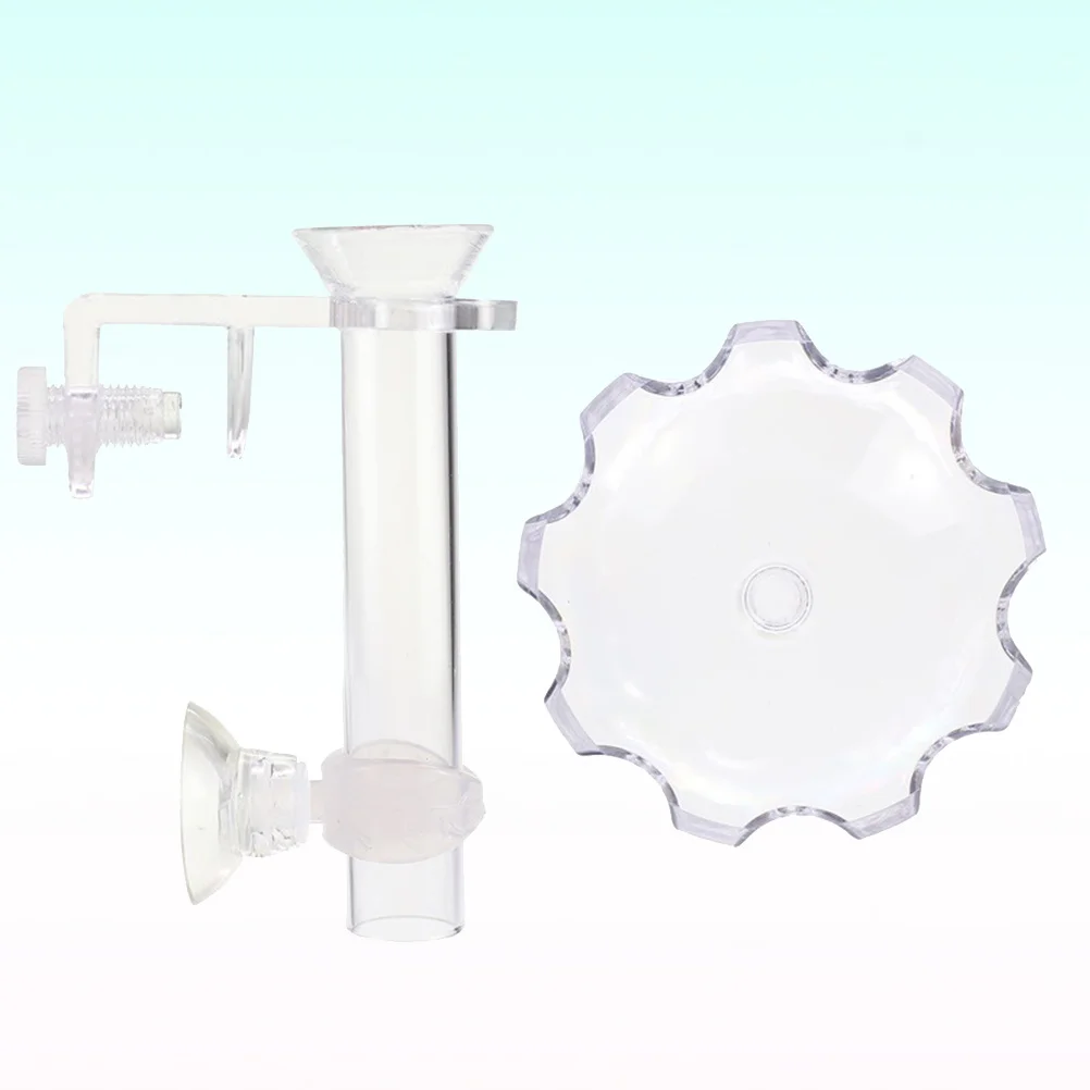 

20Cm Acrylic Shrimp Feeder Tube with Suction Mount for Aquarium Fish Tank Clean Feeding Bowl for Cherry Crystal Shrimp