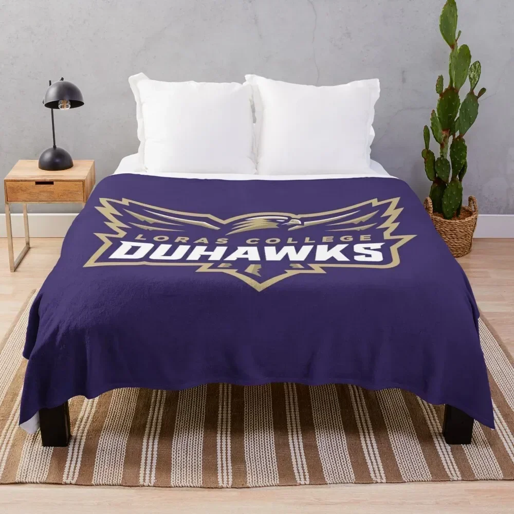 

Loras College duhawks Throw Blanket Elegant Warm Throw Blanket for Hotel Home