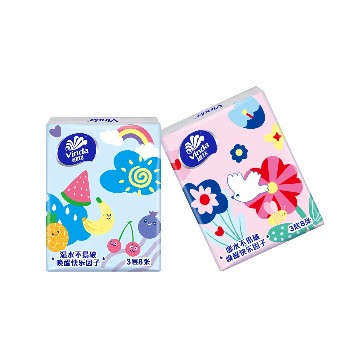 Portable Vinda Handkerchief Paper Baby Student Suitable Small Pa Tissue Paper Personal Hygiene Paper Towel Napkin