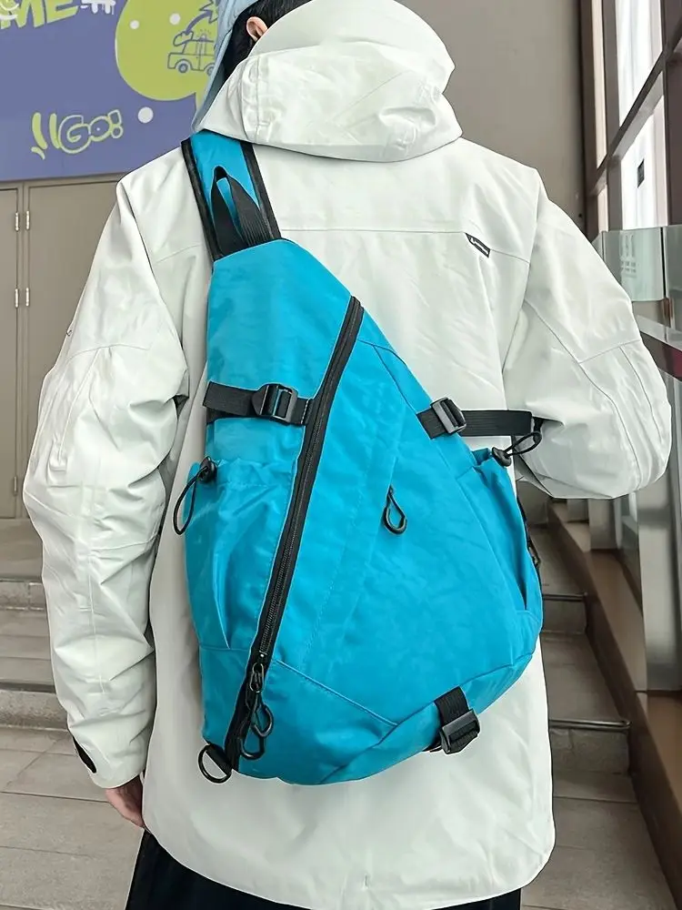 AliExpress HuoHuo Large Capacity Chest Bag, Sports Shoulder Bag, Cycling Bag, Workwear Bag, New Functional and Versatile Crossbody Bag