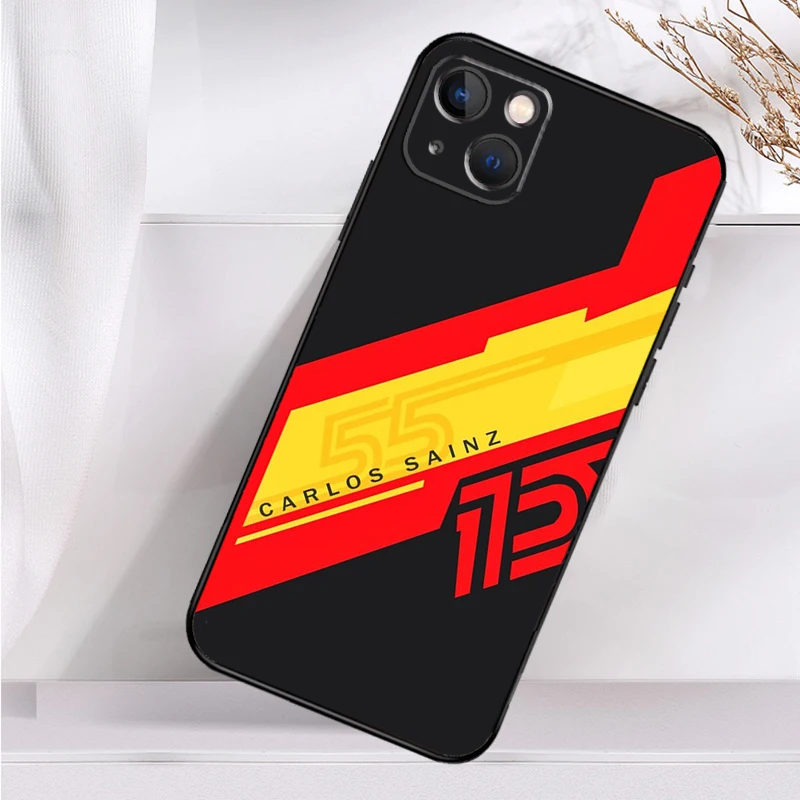 Carlos Sainz F1 Case For iPhone 14 13 12 11 16 15 Pro Max Mini Cover X XR XS 8 7 14 16 15 Plus Accessories